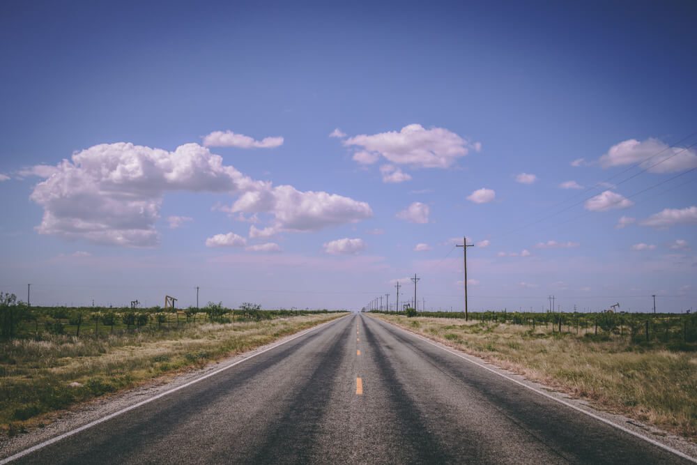 Long road in Odessa.